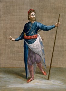 Um arquiteto armênio, placa 88 de &39;coleção de cem impressões representando as diferentes nações do Levante&39; por Charles de Ferriol, gravado por J. de Franssieres, 1707-08 (gravura colorida de Jean Baptiste Vanmour