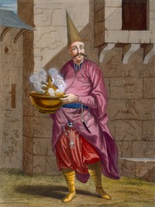 Halvadgi, o Confeiteiro do Sultão, c.1708 de Jean Baptiste Vanmour