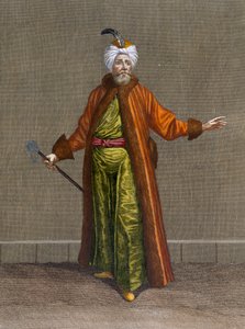 O Biach-Chioux, prato 14 de &39;Coleção de cem impressões representando as diferentes nações do Levante&39; por Charles de Ferriol, gravado por Gerard Scotin (1671-1716), 1707-08 (cor de Jean Baptiste Vanmour