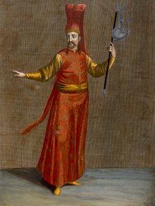O Ibriktar Agassi, prato 6 de &39;Coleção de cem impressões representando as diferentes nações do Levante&39; por Charles de Ferriol, gravado por Gerard Scotin (1671-1716), 1707-08 (cor de Jean Baptiste Vanmour