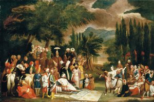 A festa de caça do sultão Ahmed III de Jean Baptiste Vanmour