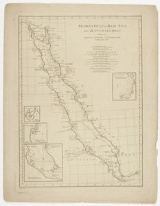 Golfo Pérsico ou Mar Vermelho, gravado por Thomas Bowen, 1788 de Jean Baptiste after dAnville