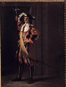 A Suíça da Guarda Pontifícia Pintura de Jean Barbault (1718-1762). Século XVIII. Besancon, Museu de Belas Artes