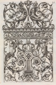 Diverses Pieces de Serruriers, página 11 recto, ca. 1663. de Jean Berain