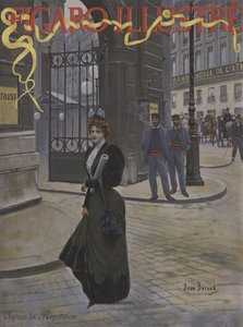 Apres la Repetition (Depois do Ensaio). Capa do Le Figaro Illustre, abril de 1896