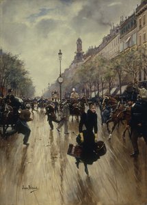 16:00 no Carrefour Drouot e no Grand Boulevard, c.1895