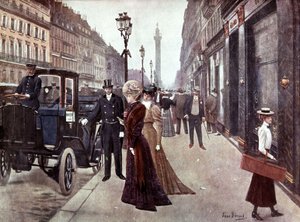 A rue de la paix em Paris, c. 1900 (pintura) de Jean Beraud
