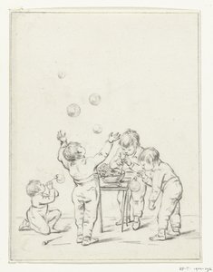 Crianças com bolhas de ar de Jean Bernard