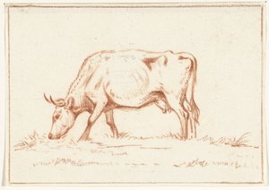 Vaca de pasto, à esquerda de Jean Bernard