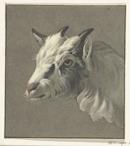 Cabeça de um bode, à esquerda de Jean Bernard