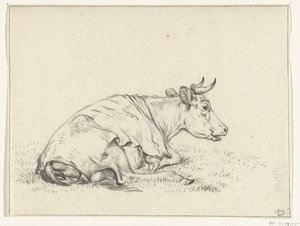 Vaca reclinada, para a direita de Jean Bernard
