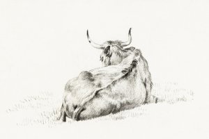 Vaca Deitada (1815) de Jean Bernard