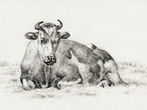 Vaca Deitada (1825) de Jean Bernard
