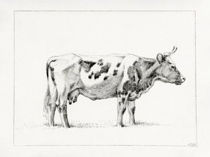 Vaca em pé (1820) de Jean Bernard