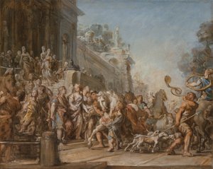 A partida de Dido e Aeneas para a caça, 1772-4