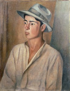 Homem, com, chapéu de Jean Berque