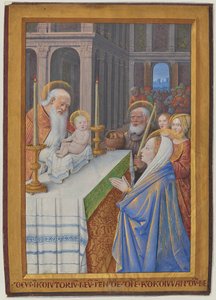 Folha das Horas de Luís XII de Jean Bourdichon