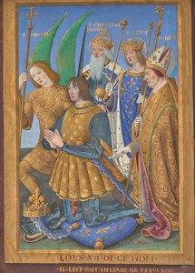 Folha das Horas de Luís XII de Jean Bourdichon