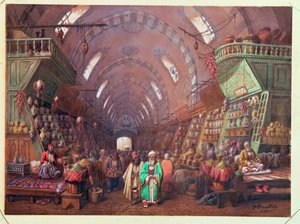 Um bazar em Constantinopla, 1873