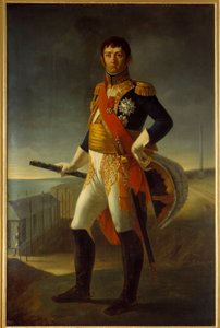 Portrait en pied de Nicolas Soult (1769-1851) marechal de France, Duque da Dalmácia. Pintura de Jean Broc (1780-1850)