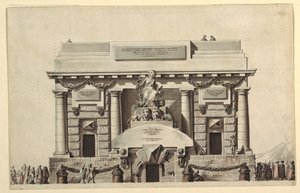Projeto para Templo da Justiça ou Templo da Imortalidade