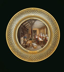 Papelaria, c.1820-35 (porcelana) de Jean Charles Develly