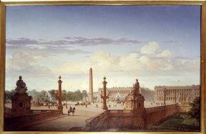 A Place de la Concorde vista do terraço à beira-mar, o rei Louis-Philippe d