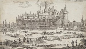 Castelo em um rio de Jean Chaufourier