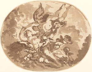 Eros e Psique de Jean Claude Richard, Abbé de Saint Non after François Boucher