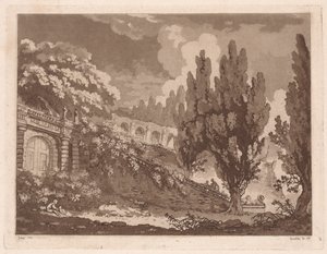 Escadas em um jardim italiano, 1766.