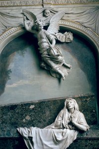 Túmulo de Julienne Le Be, depois de desenhos de Charles Le Brun (1619-90), c.1668-90 (mármore e estuque)
