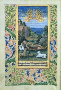 Senhora Lat. QvI126 Saint Roch, das Horas de Louis d&39;Orleans, 1469 de Jean Colombe