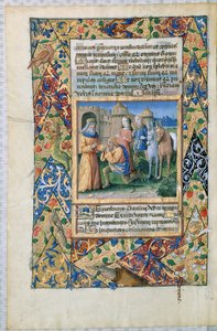 Senhora Lat. QvI126 Cena das &39;Horas de Louis d&39;Orleans&39;, 1469 de Jean Colombe
