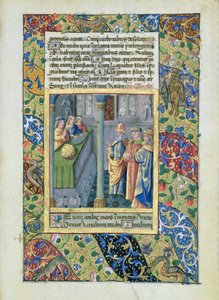 Senhora Lat. QvI126 A Ordem do Velocino de Ouro das Horas de Louis d&39;Orleans, 1469 de Jean Colombe