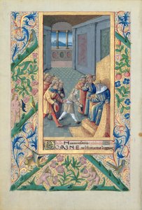 Senhora Lat. David I 6 6 6 6 f .5 David David David David David David David David David David David sendo enviado a Saul, do &39;Livro de Horas de Luís d&39;Orléans&39;, 1469 de Jean Colombe