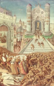 Nouv Acqu Fr 24920 fol.12 O Rapto de Helen, da "História da Destruição de Tróia", c.1500
