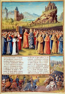 Segunda Cruzada (1147-1149): O rei Luís VII disse o jovem (1120-1180) tomando a cruz em Vezelay na presença de São Bernardo de Clairvaux (San Bernardo di Chiaravalle) (1090-1153) e a eveque de Versalhes em 31/03/1146. Muitos barões também tomaram o