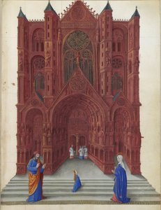 Très Riches Heures du duc de Berry - A Apresentação da Virgem Maria no Templo de Jerusalém folio 137r