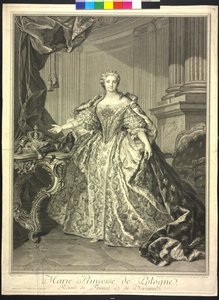 Maria Leszczynska (gravura) de Jean Daullé