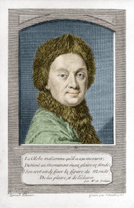 Pierre Louis Moreau de Maupertuis, astrônomo (1698 - 1759), gravada por J. Daullé em 1755