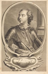 Luís XV de Jean Daullé after Jean Baptiste Lemoyne II