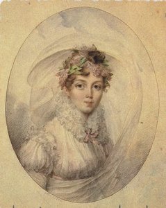 Retrato da princesa Zinaida Alexandrovna Volkonskaya 1792-1862