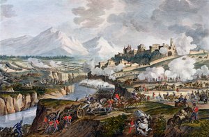 A Batalha de Rovereto, Itália, 18 Fructidor, Ano 4 Setembro 1796 de Jean Duplessis Bertaux