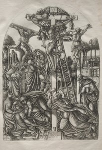 Cristo na cruz entre os dois ladrões, antes de 1561.