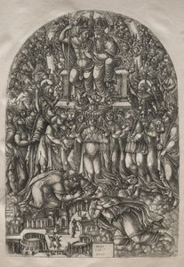 O Apocalipse: Uma Inumerável Multidão Que Está Diante do Trono, 1546-1556. de Jean Duvet