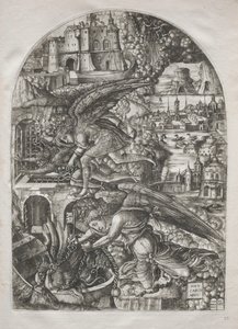 O Apocalipse: Satan Bound for a Thousand Years, 1546-1555. de Jean Duvet