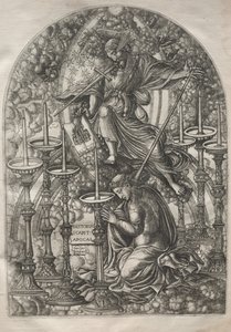 O Apocalipse: São João Vê Sete Castiçais de Ouro, 1546-1556. de Jean Duvet
