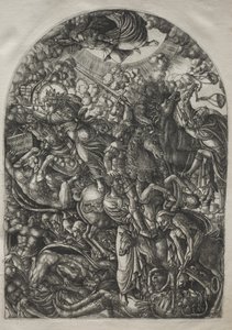 O Apocalipse: São João Vê os Quatro Cavaleiros, 1546-1556. de Jean Duvet