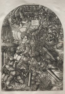 O Apocalipse: O Anjo Dá a São João o Livro para Comer, 1546-1556. de Jean Duvet