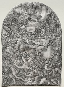 O Apocalipse: O Anjo ao Sol Chamando as Aves de Rapina, 1500. de Jean Duvet